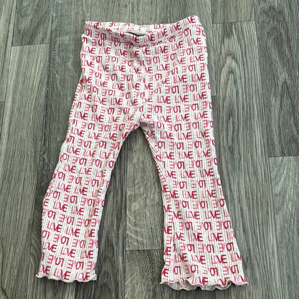 Old Navy Red and White Joggers Cozy Sweatpants